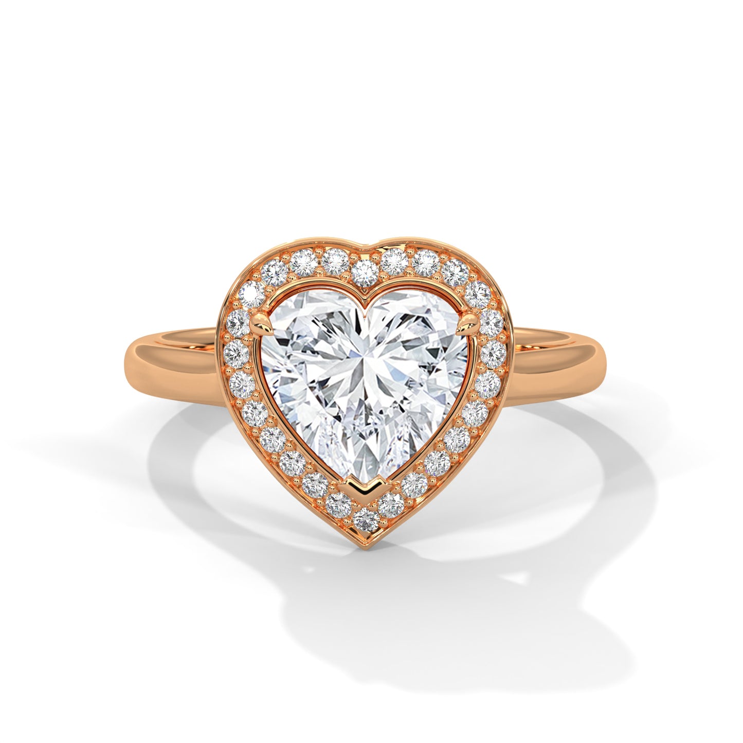 2ct Heart Cut E-VVS2 Lab Grown Diamond Engagement Ring, Proposal Ring