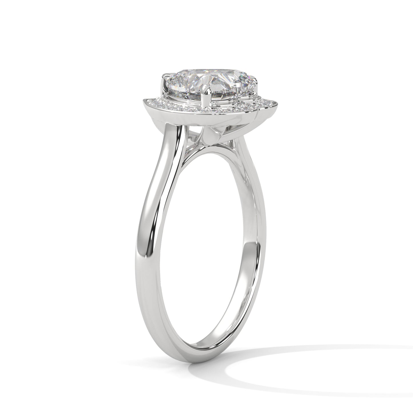 2ct Heart Cut E-VVS2 Lab Grown Diamond Engagement Ring, Proposal Ring