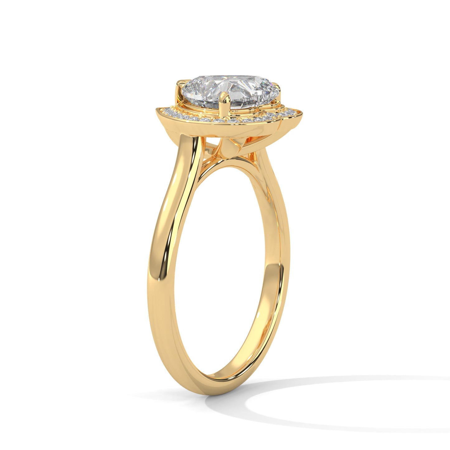 2ct Heart Cut E-VVS2 Lab Grown Diamond Engagement Ring, Proposal Ring