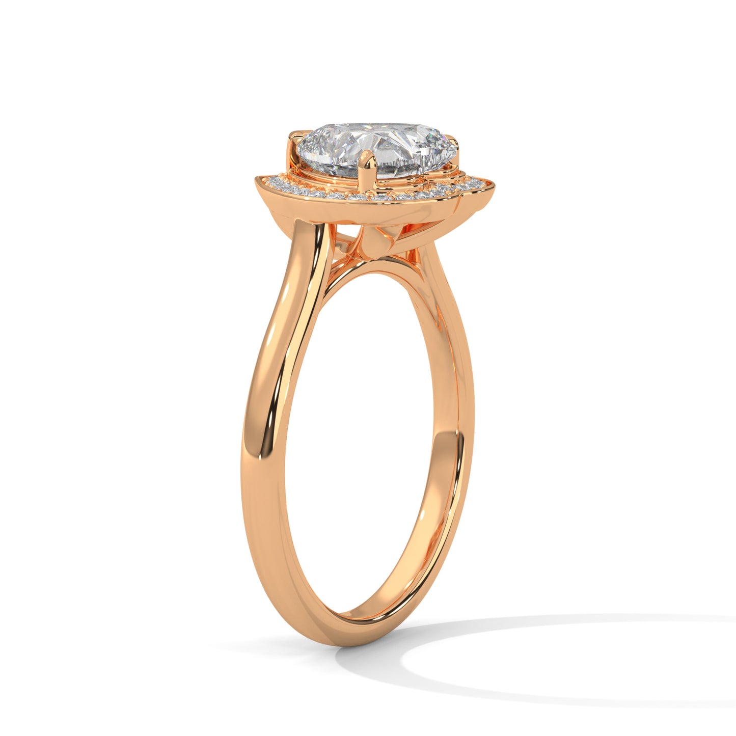 2ct Heart Cut E-VVS2 Lab Grown Diamond Engagement Ring, Proposal Ring