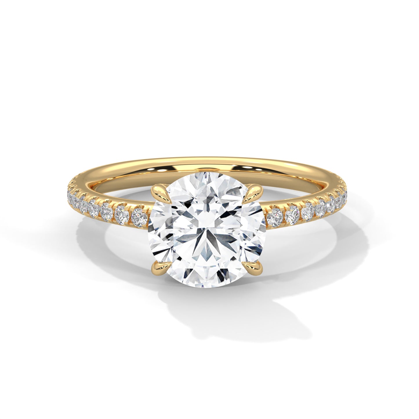 2ct Round Cut E-VVS2 Lab Grown Diamond Engagement Ring, Proposal Ring