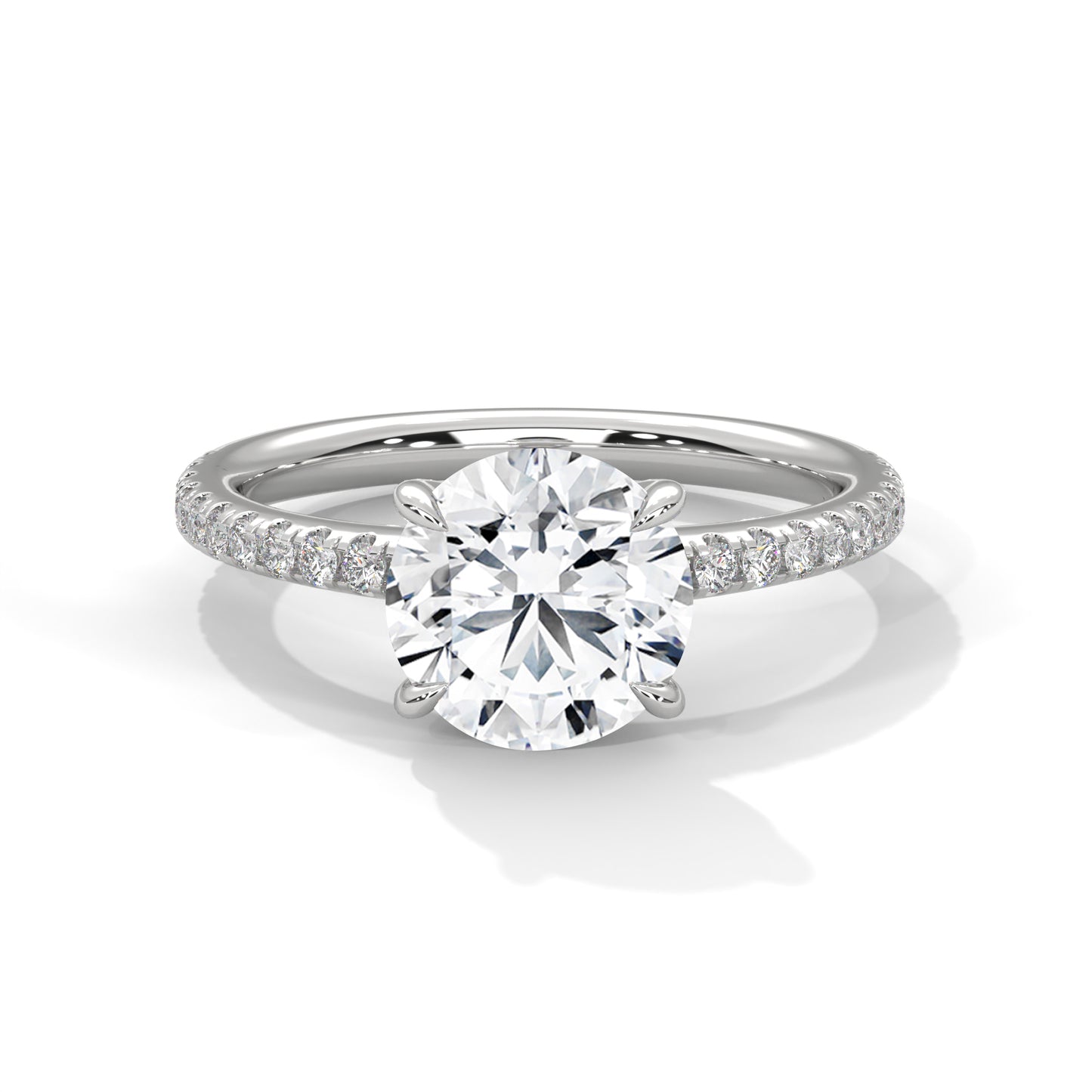 2ct Round Cut E-VVS2 Lab Grown Diamond Engagement Ring, Proposal Ring