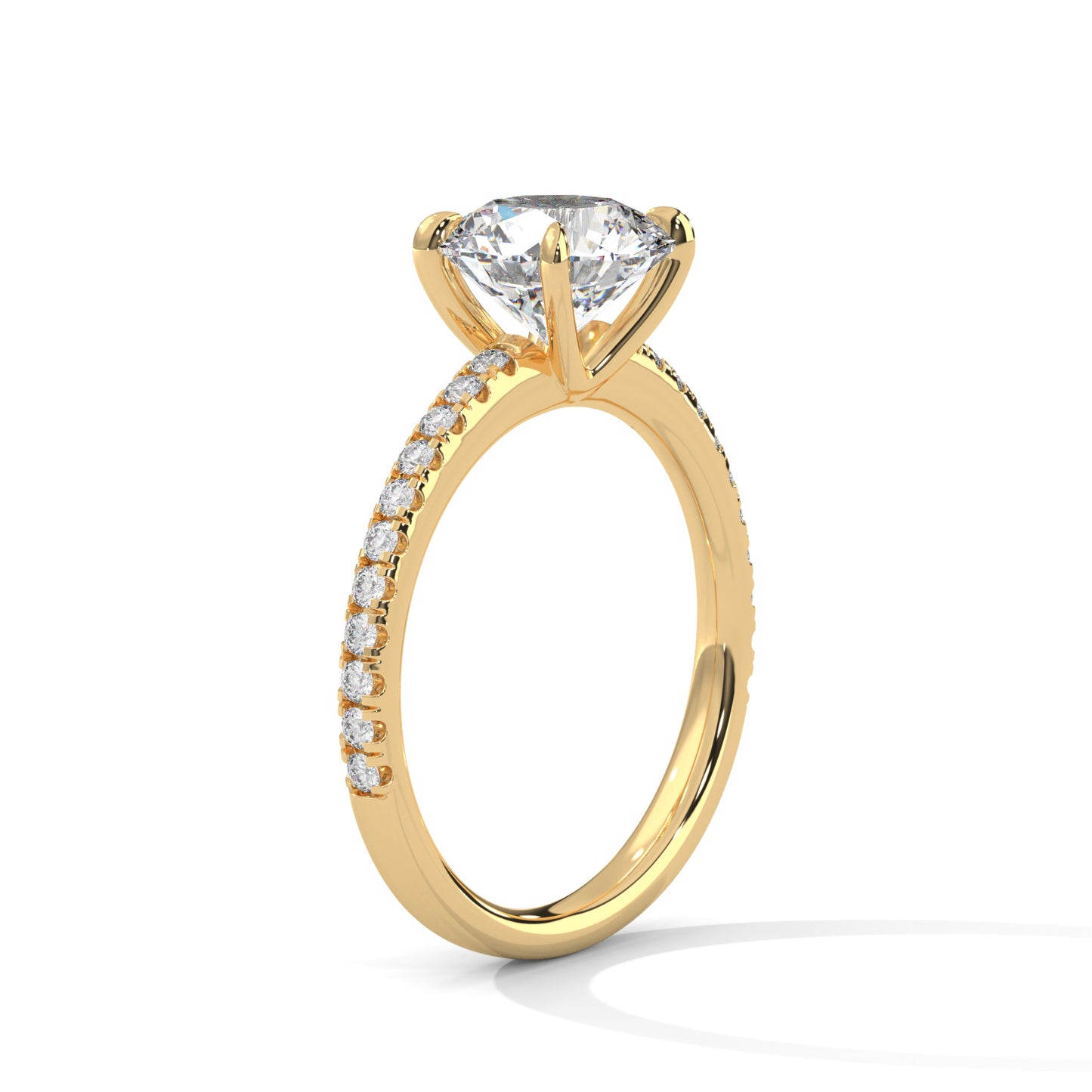 2ct Round Cut E-VVS2 Lab Grown Diamond Engagement Ring, Proposal Ring