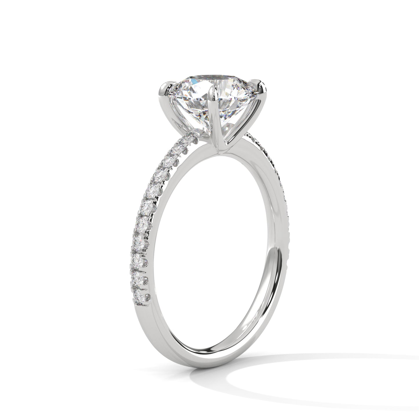 2ct Round Cut E-VVS2 Lab Grown Diamond Engagement Ring, Proposal Ring