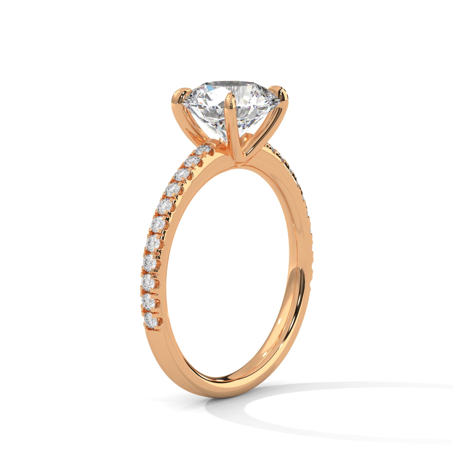 2ct Round Cut E-VVS2 Lab Grown Diamond Engagement Ring, Proposal Ring