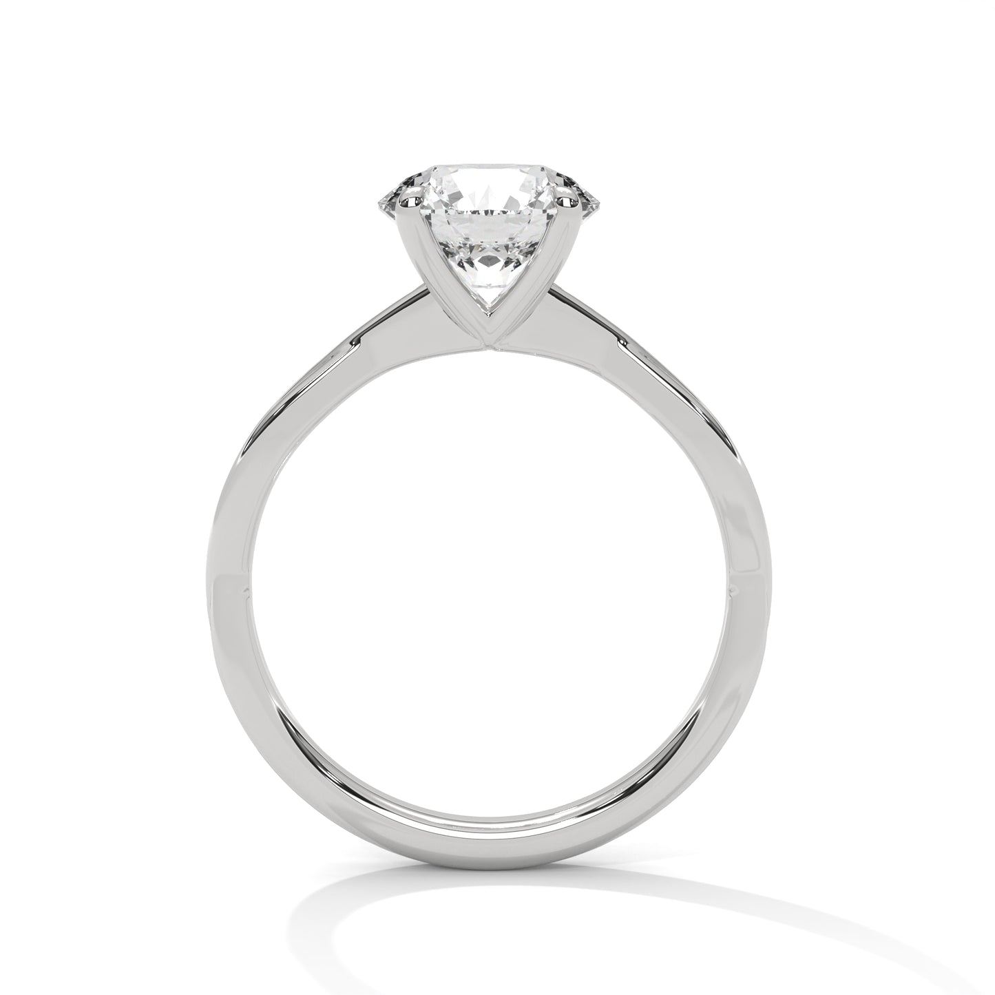 3 Carat Round Brilliant VVS2 Ethically Lab-Grown Diamond Classic Solitaire Engagement Ring for Women