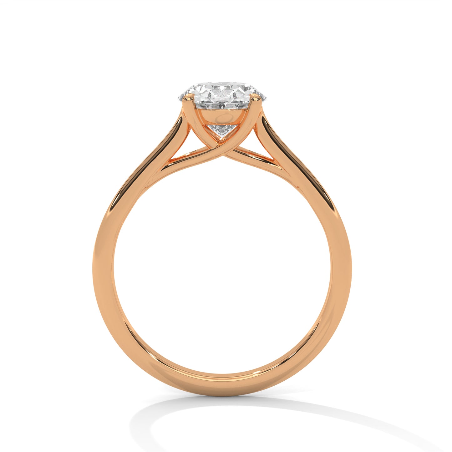 2ct Oval Lab-Grown Diamond Engagement Ring, E - VVS2 Diamond Solitaire Ring