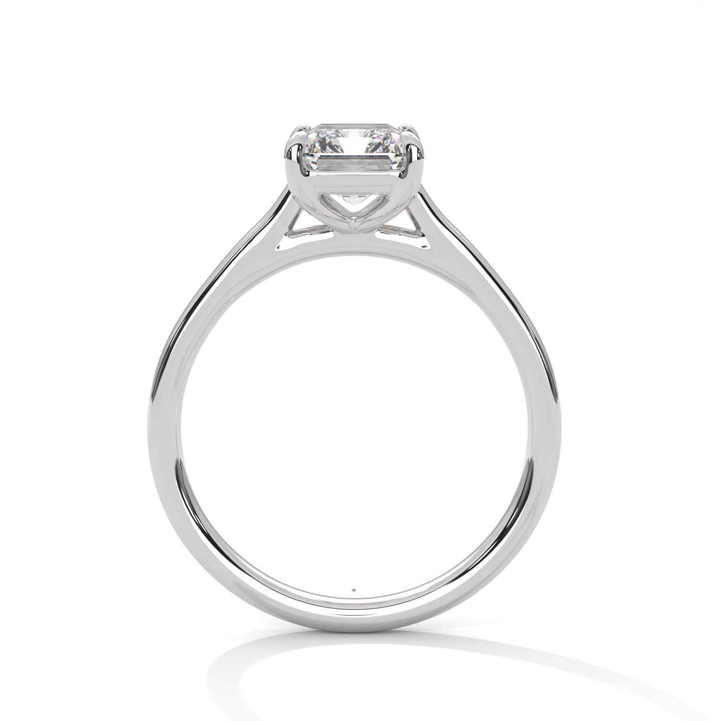 3 CT Emerald E-VVS2 Lab-Grown Diamond Engagement Ring